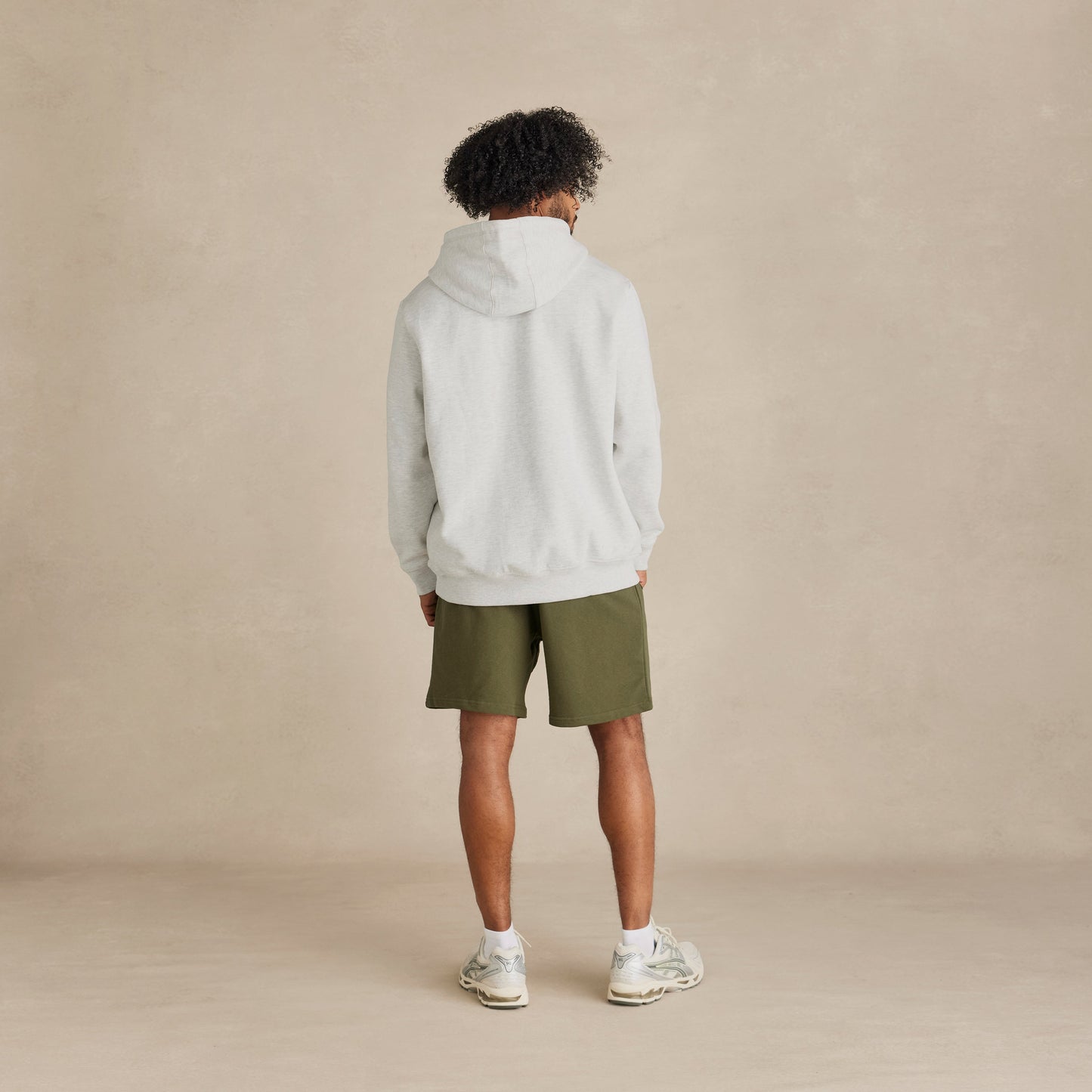 Ash Heather Heavyweight Brushed Pullover Hoodie