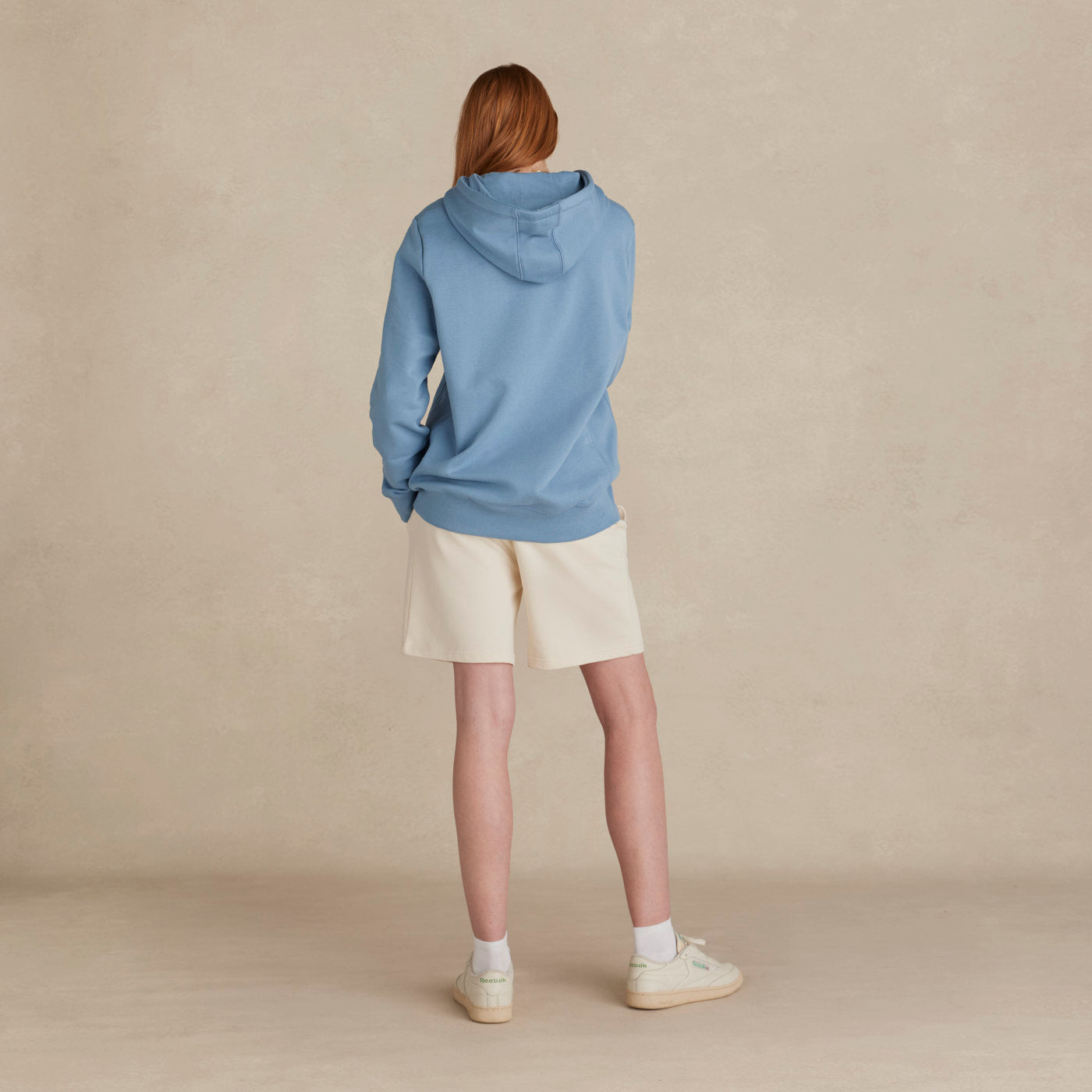 Cloudy Blue Heavyweight Brushed Pullover Hoodie