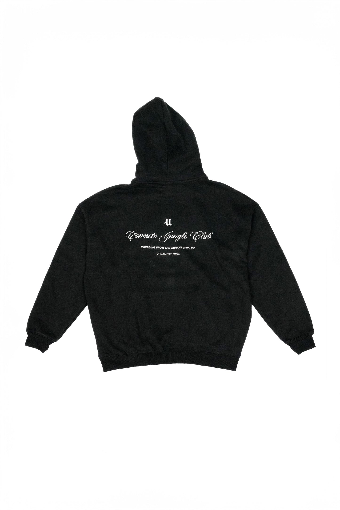 Urbanite FW24 Concrete Jungle Club Black Hoodie