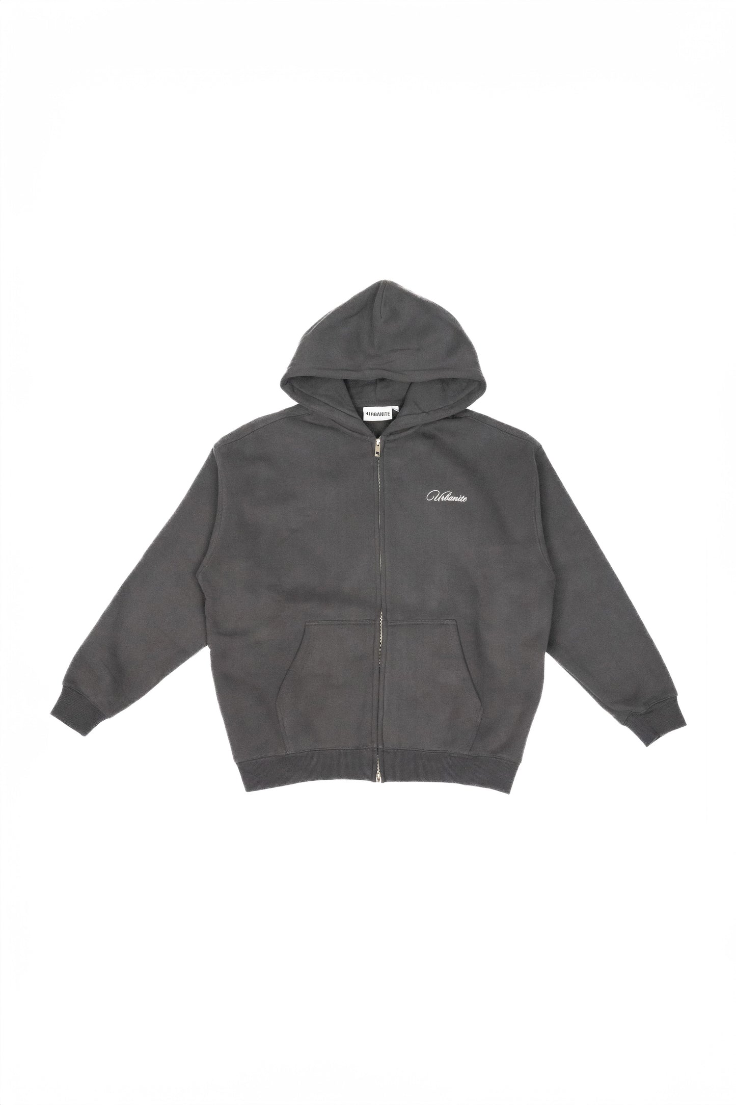 Urbanite FW24 Columbidae Dark Grey Zipped Hoodie