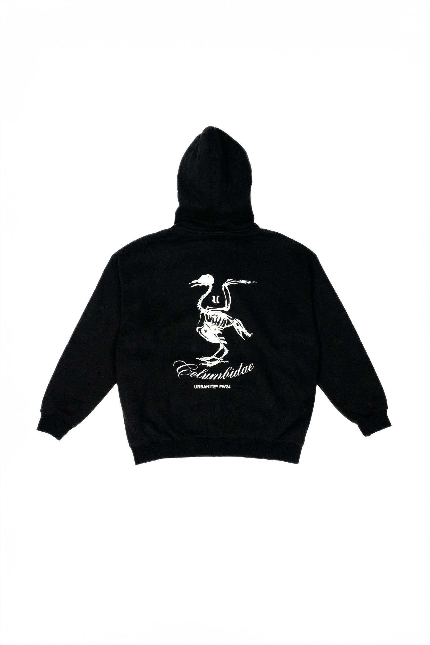 Urbanite FW24 Columbidae Black Zipped Hoodie