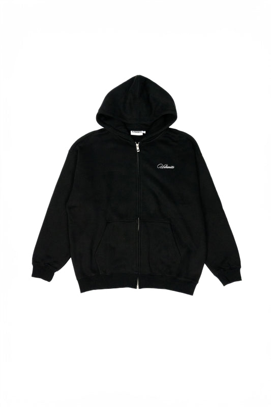 Urbanite FW24 Columbidae Black Zipped Hoodie