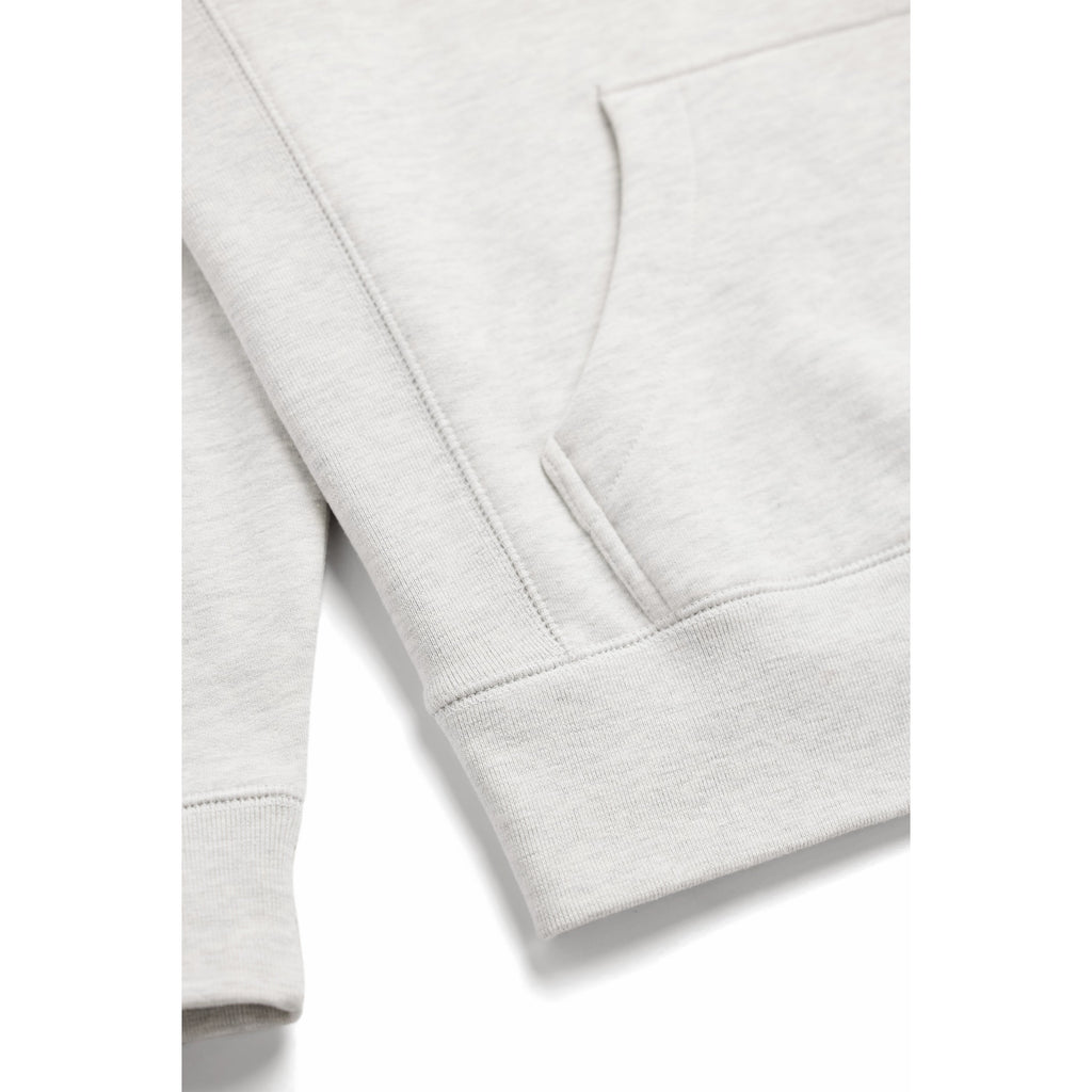 Ash Heather Heavyweight Brushed Pullover Hoodie