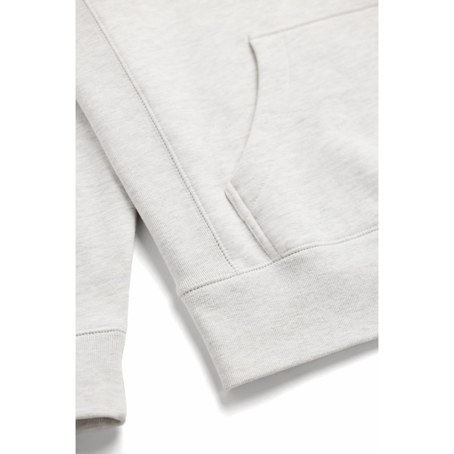 Ash Heather Heavyweight Brushed Pullover Hoodie