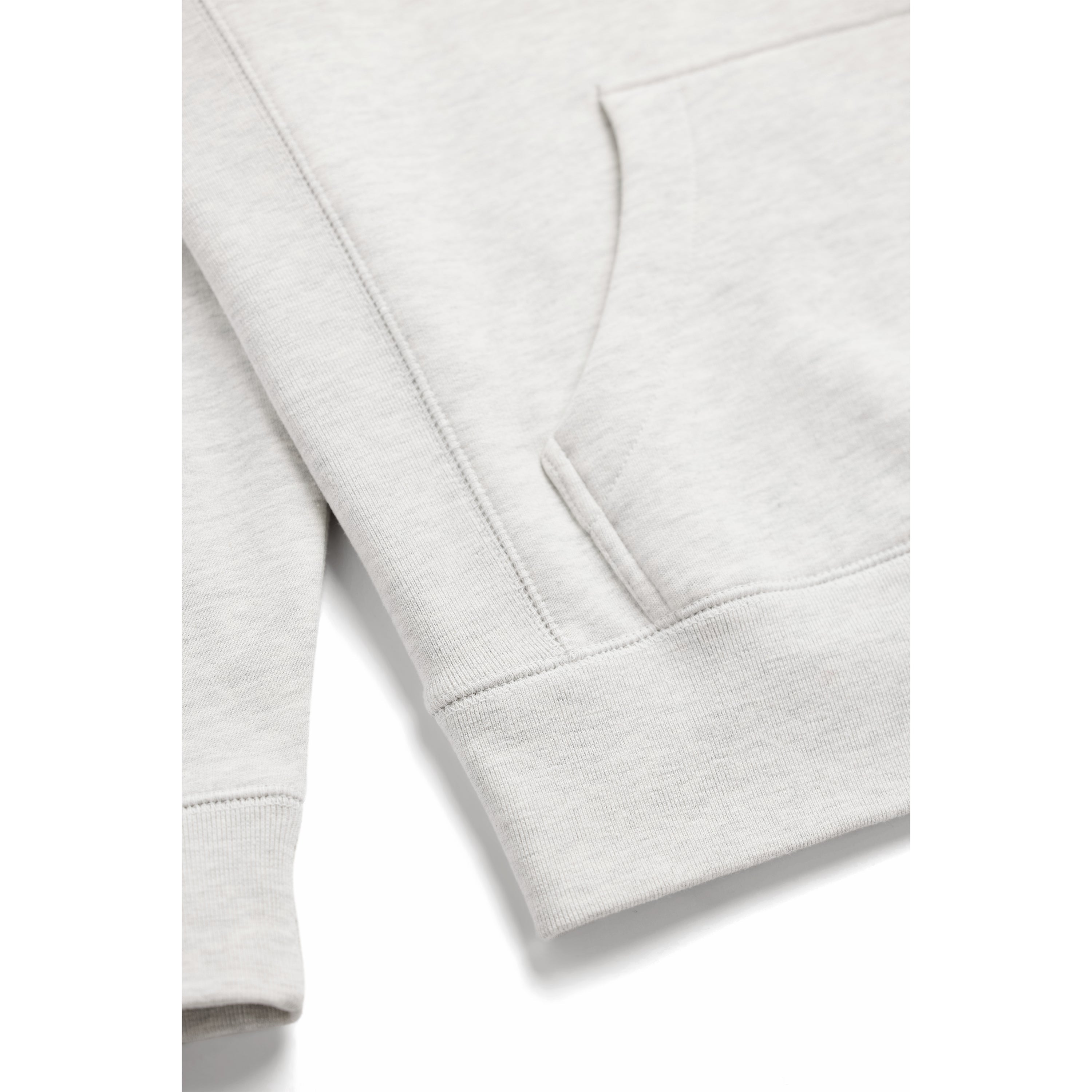 Ash Heather Heavyweight Brushed Pullover Hoodie