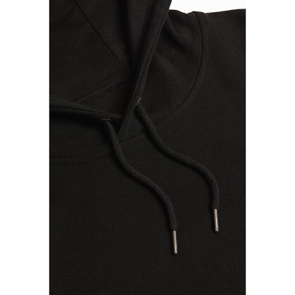 Black Midweight French Terry Pullover Hoodie