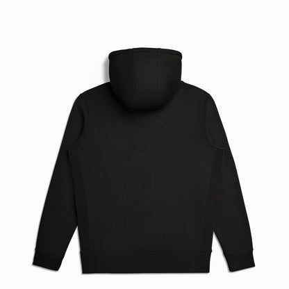 Black Heavyweight Brushed Pullover Hoodie