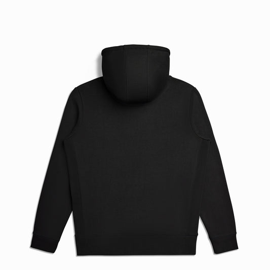 Black Heavyweight Brushed Pullover Hoodie
