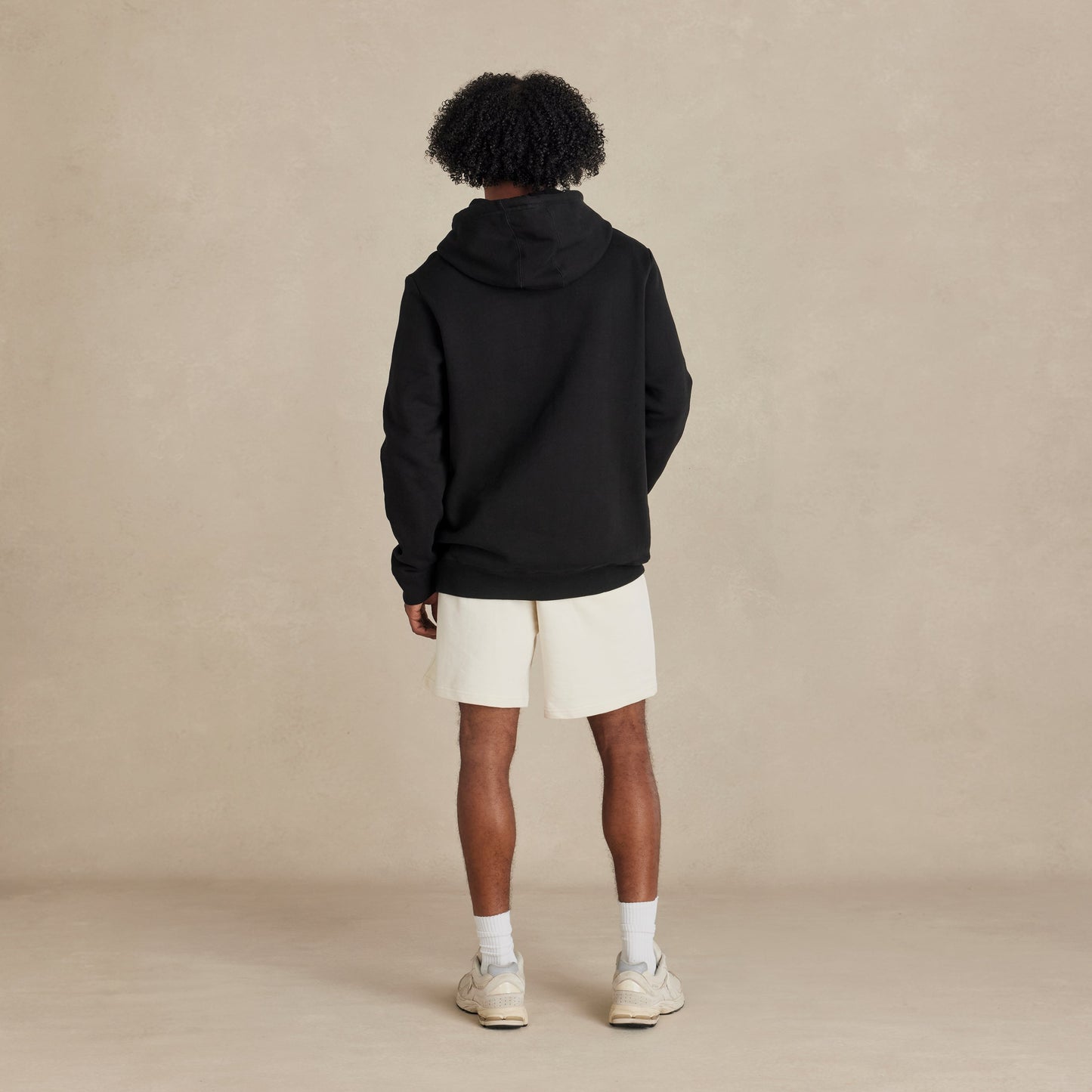 Black Heavyweight Brushed Pullover Hoodie