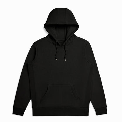 Black Heavyweight Brushed Pullover Hoodie