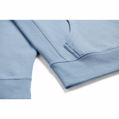 Cloudy Blue Heavyweight Brushed Pullover Hoodie