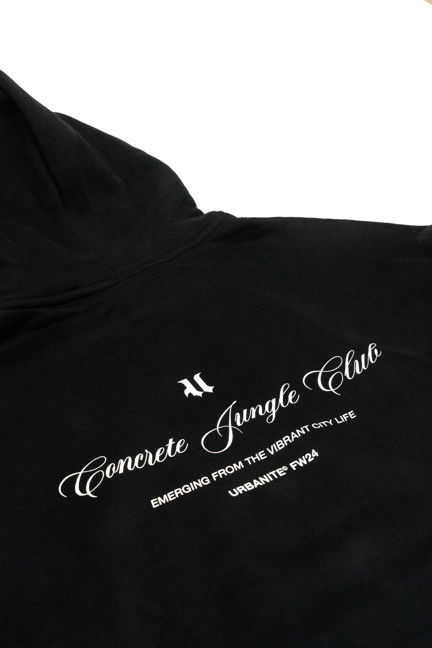 Urbanite FW24 Concrete Jungle Club Black Hoodie