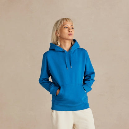 French Blue Heavyweight Brushed Pullover Hoodie