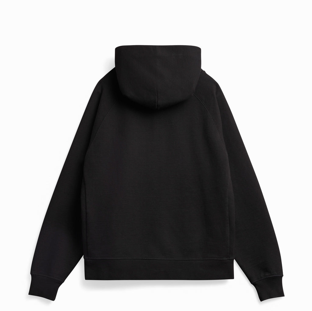 Black Ultra Heavyweight French Terry Pullover Hoodie
