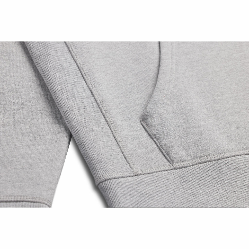 Heather Grey Heavyweight Brushed Pullover Hoodie