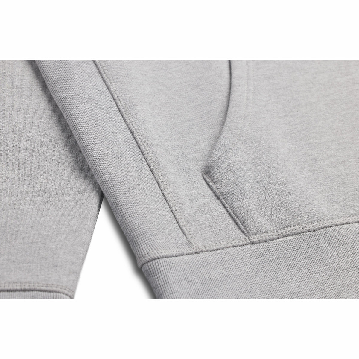 Heather Grey Heavyweight Brushed Pullover Hoodie