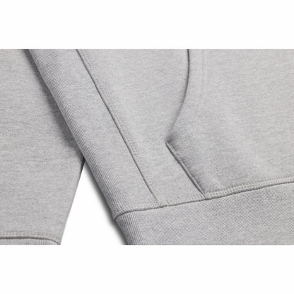 Heather Grey Heavyweight Brushed Pullover Hoodie