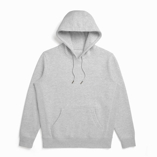 Heather Grey Heavyweight Brushed Pullover Hoodie