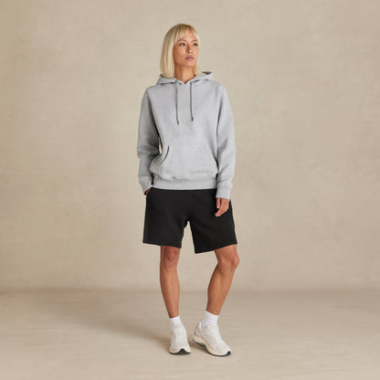 Heather Grey Heavyweight Brushed Pullover Hoodie