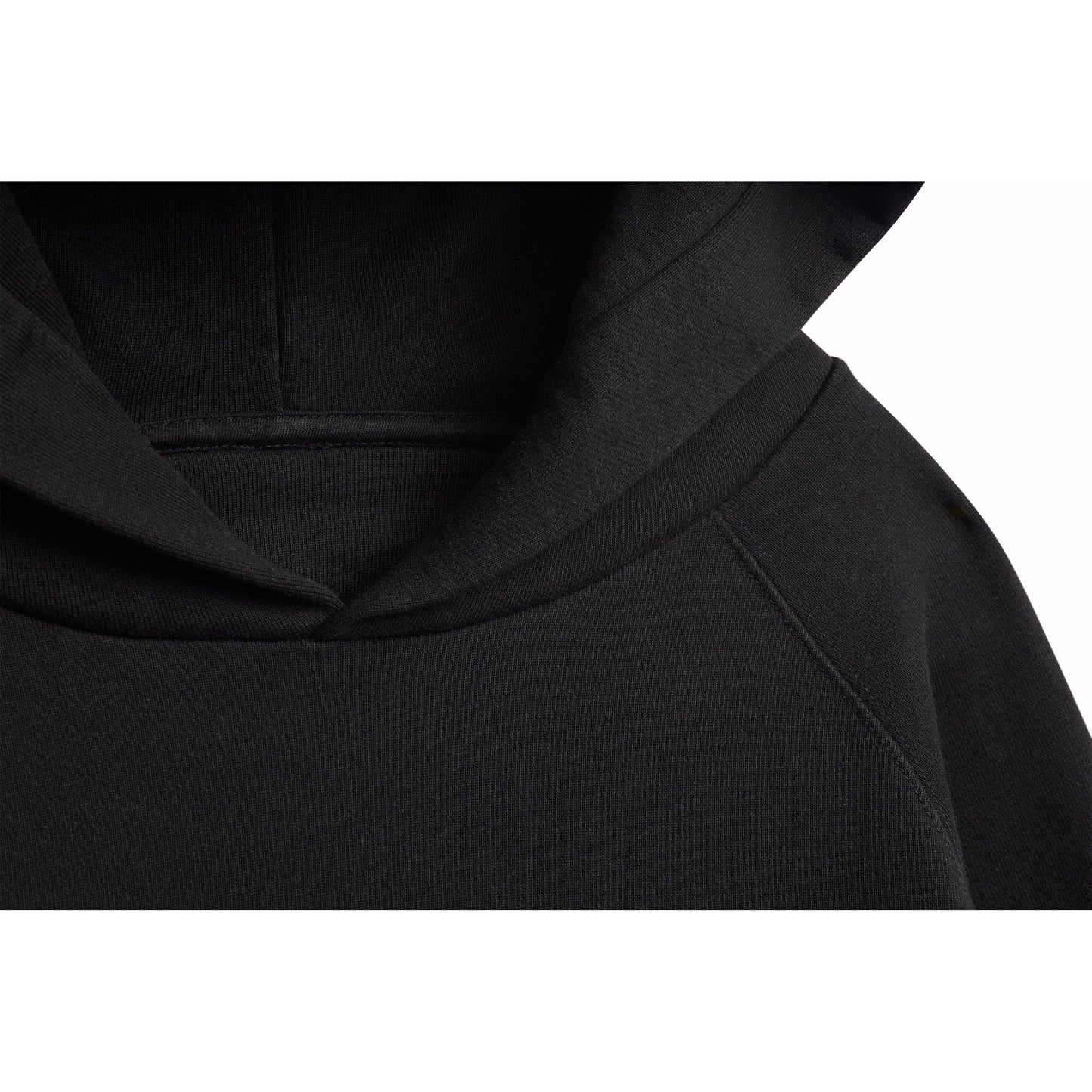 Black Ultra Heavyweight French Terry Pullover Hoodie