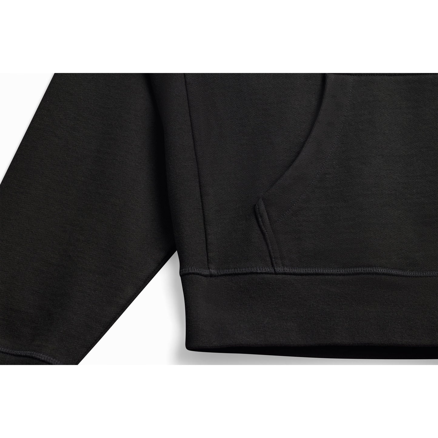 Black Ultra Heavyweight French Terry Pullover Hoodie