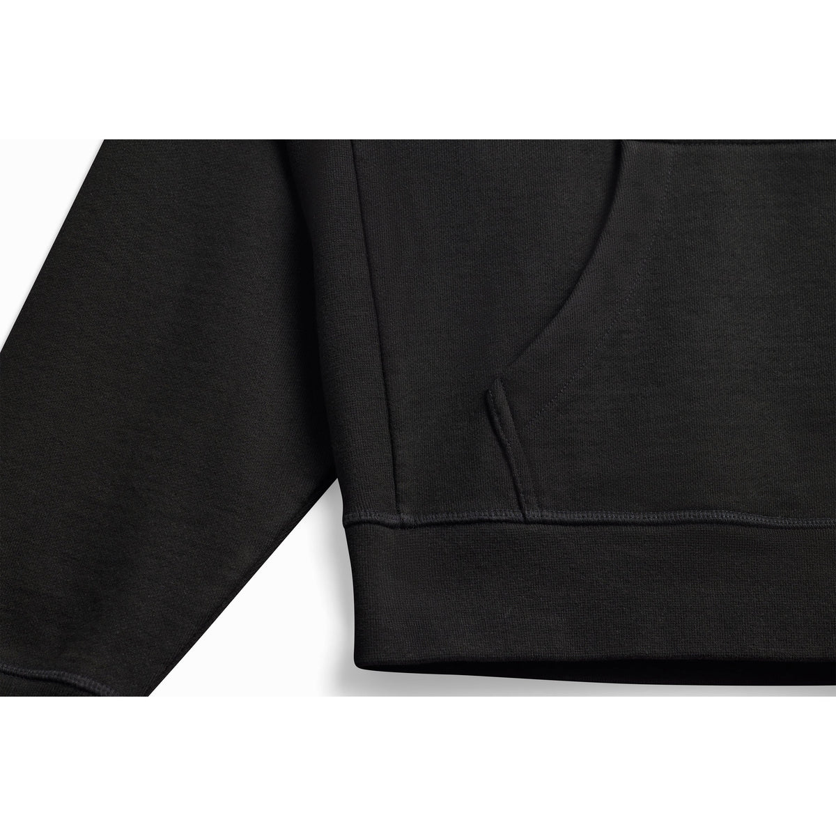 Black Ultra Heavyweight French Terry Pullover Hoodie