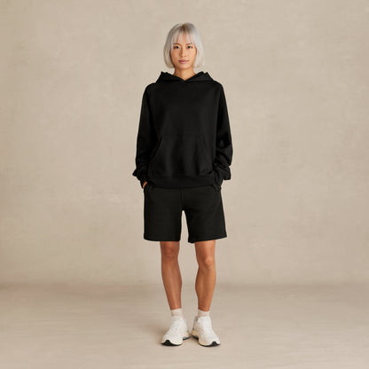 Black Ultra Heavyweight French Terry Pullover Hoodie