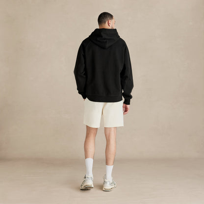 Black Ultra Heavyweight French Terry Pullover Hoodie