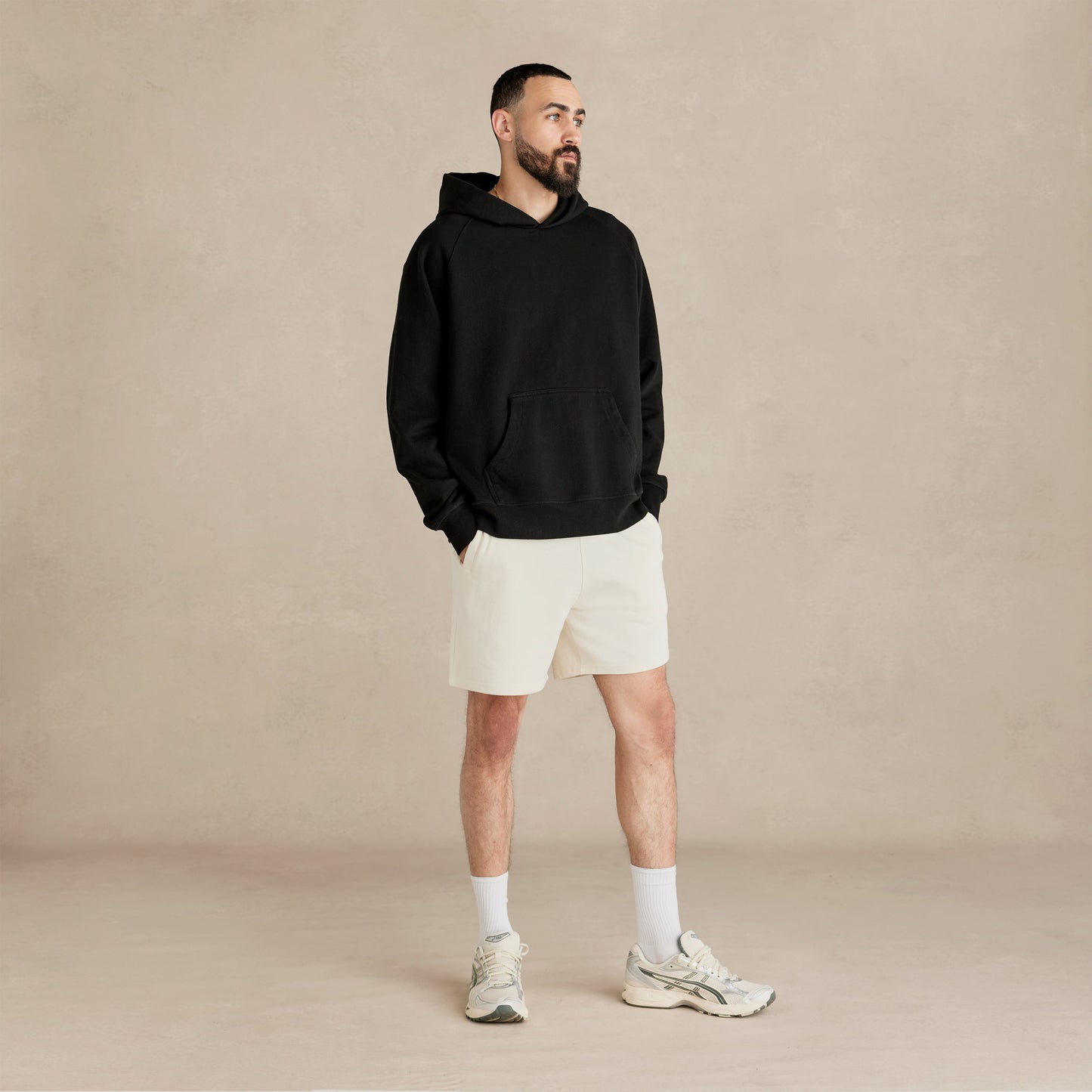 Black Ultra Heavyweight French Terry Pullover Hoodie