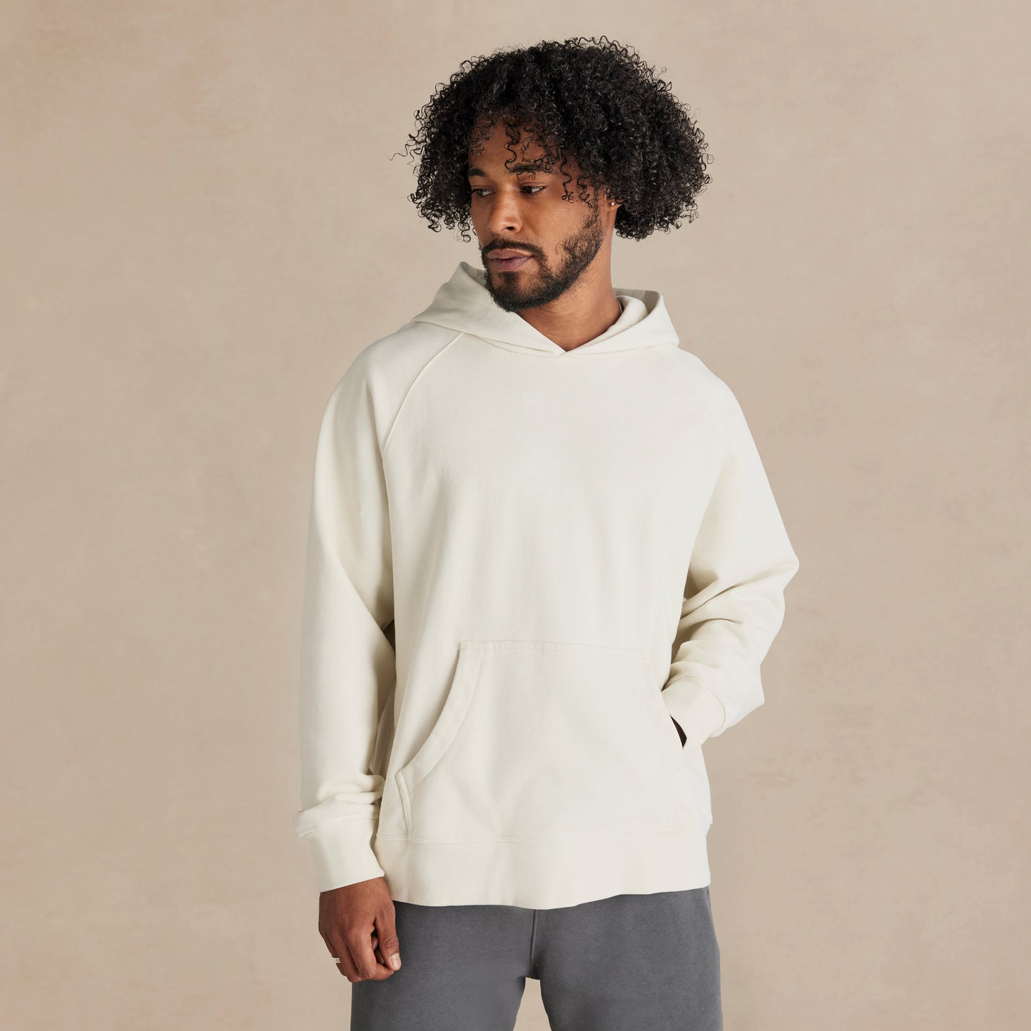 Parchment Ultra Heavyweight French Terry Pullover Hoodie