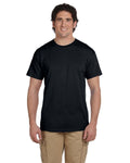 Men's Black Solid Short Sleeve Crew Neck T-Shirt