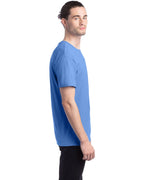 Men's Carolina Blue Solid Short Sleeve Crew Neck T-Shirt