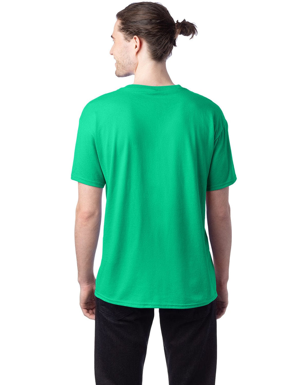 Men's Kelly Green Solid Short Sleeve Crew Neck T-Shirt