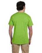 Effen lime T-shirt voor heren met korte mouwen en ronde hals