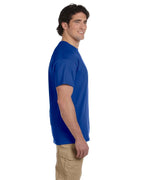 Men's Royal Blue Solid Short Sleeve Crew Neck T-Shirt