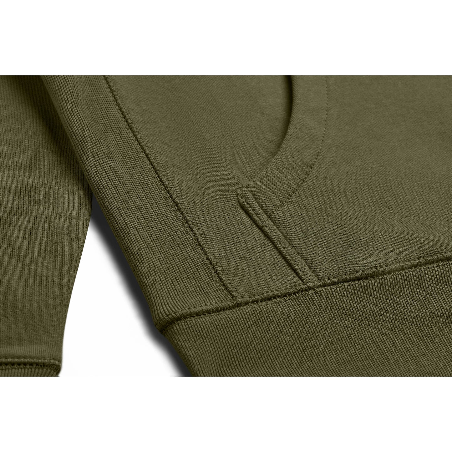 Military Olive Heavyweight Brushed Pullover Hoodie