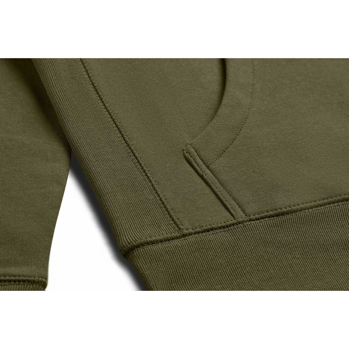 Military Olive Heavyweight Brushed Pullover Hoodie