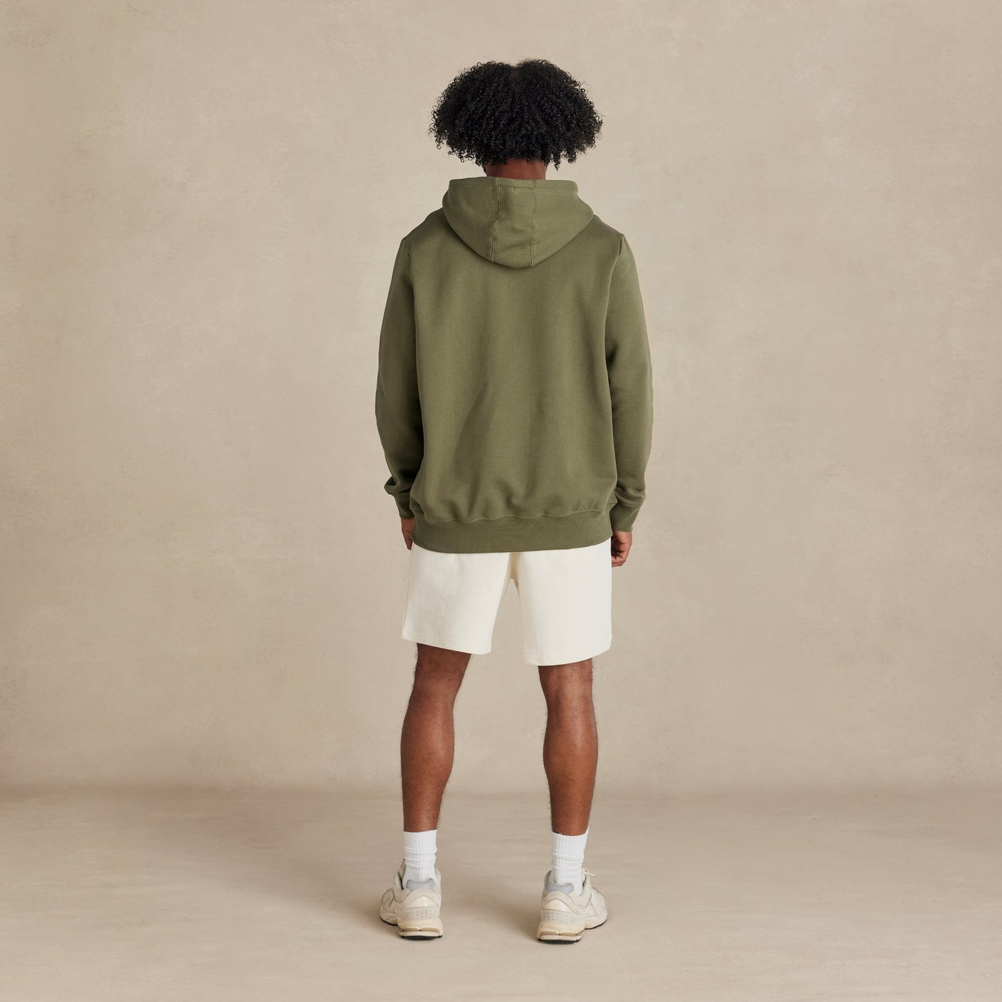 Military Olive Heavyweight Brushed Pullover Hoodie