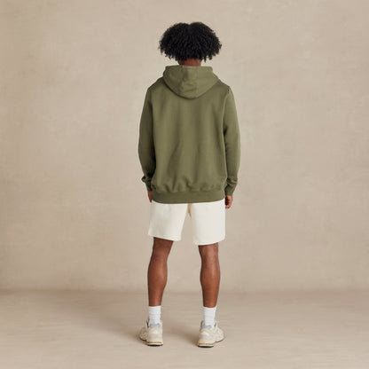 Military Olive Heavyweight Brushed Pullover Hoodie