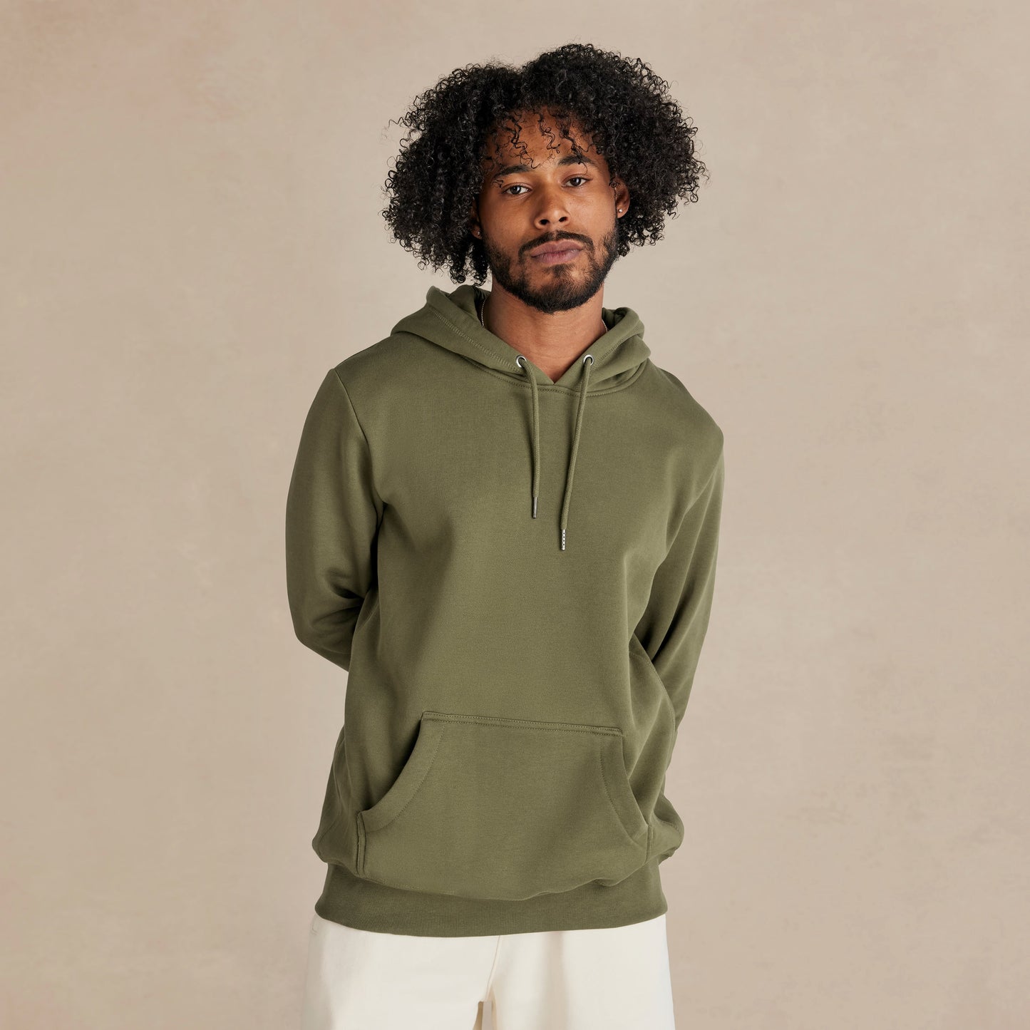 Military Olive Heavyweight Brushed Pullover Hoodie