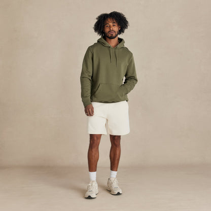 Military Olive Heavyweight Brushed Pullover Hoodie