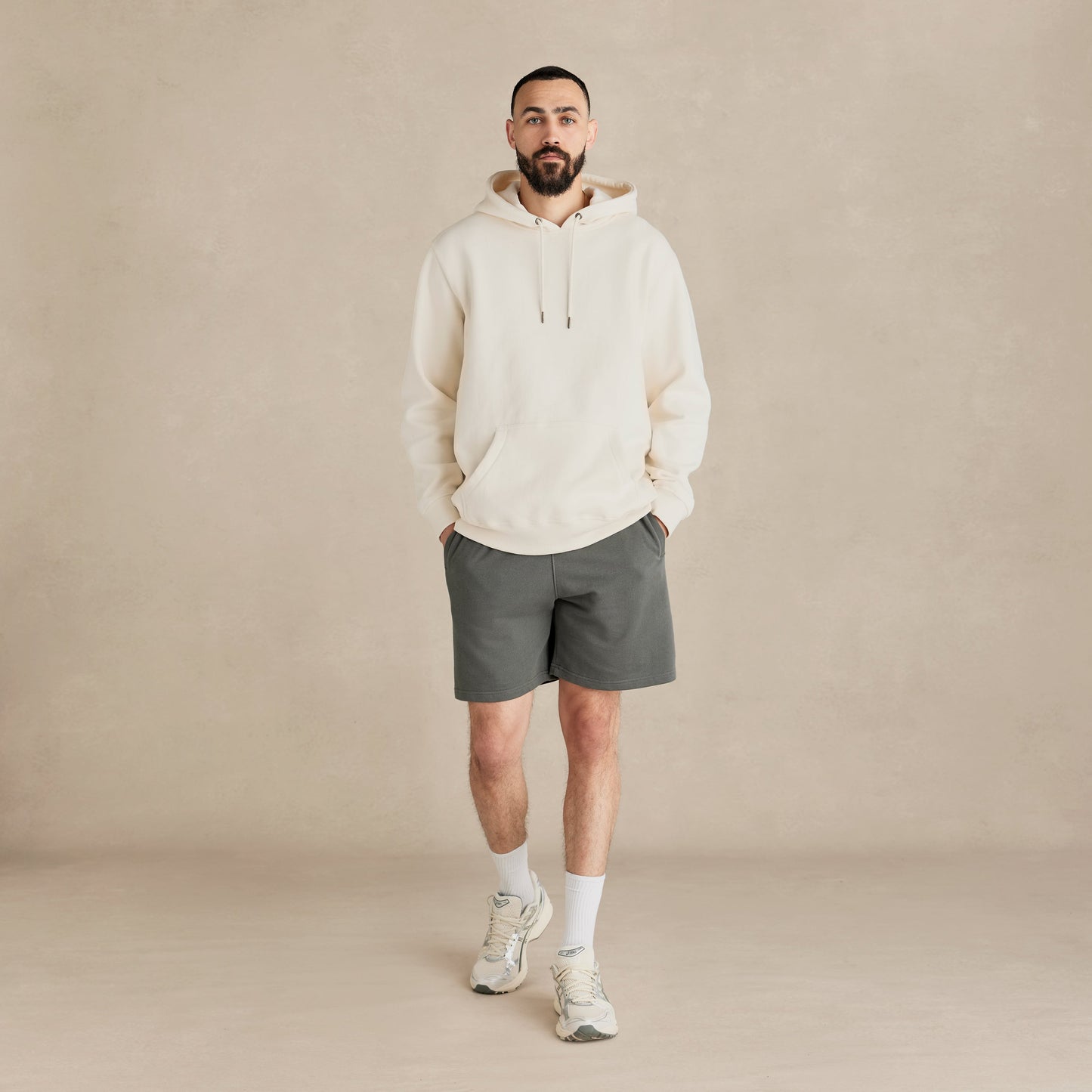 Natural Heavyweight Brushed Pullover Hoodie