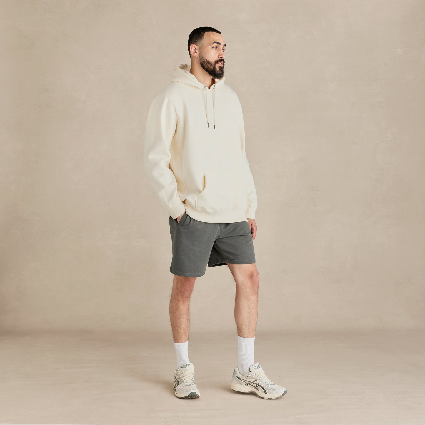 Natural Heavyweight Brushed Pullover Hoodie
