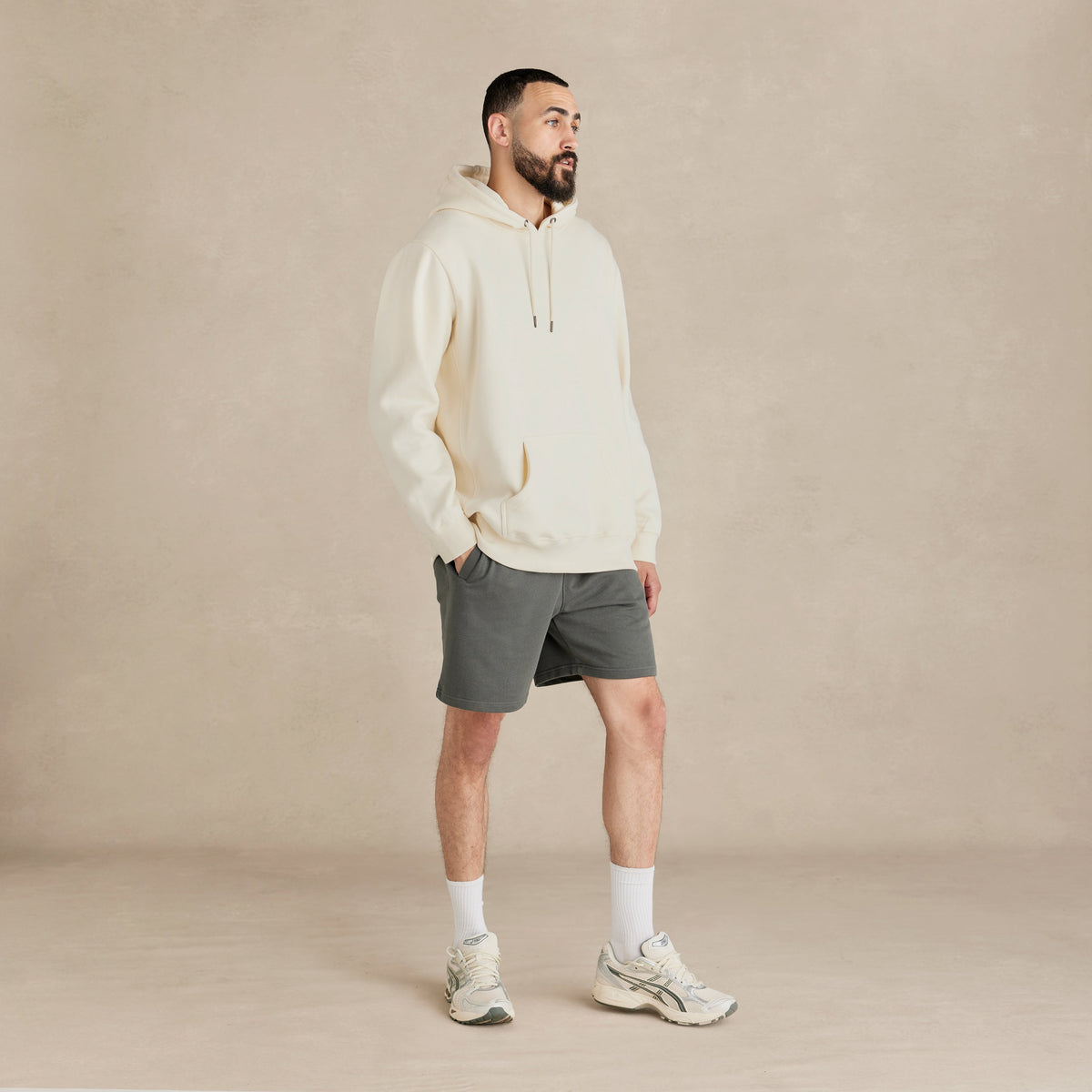 Natural Heavyweight Brushed Pullover Hoodie