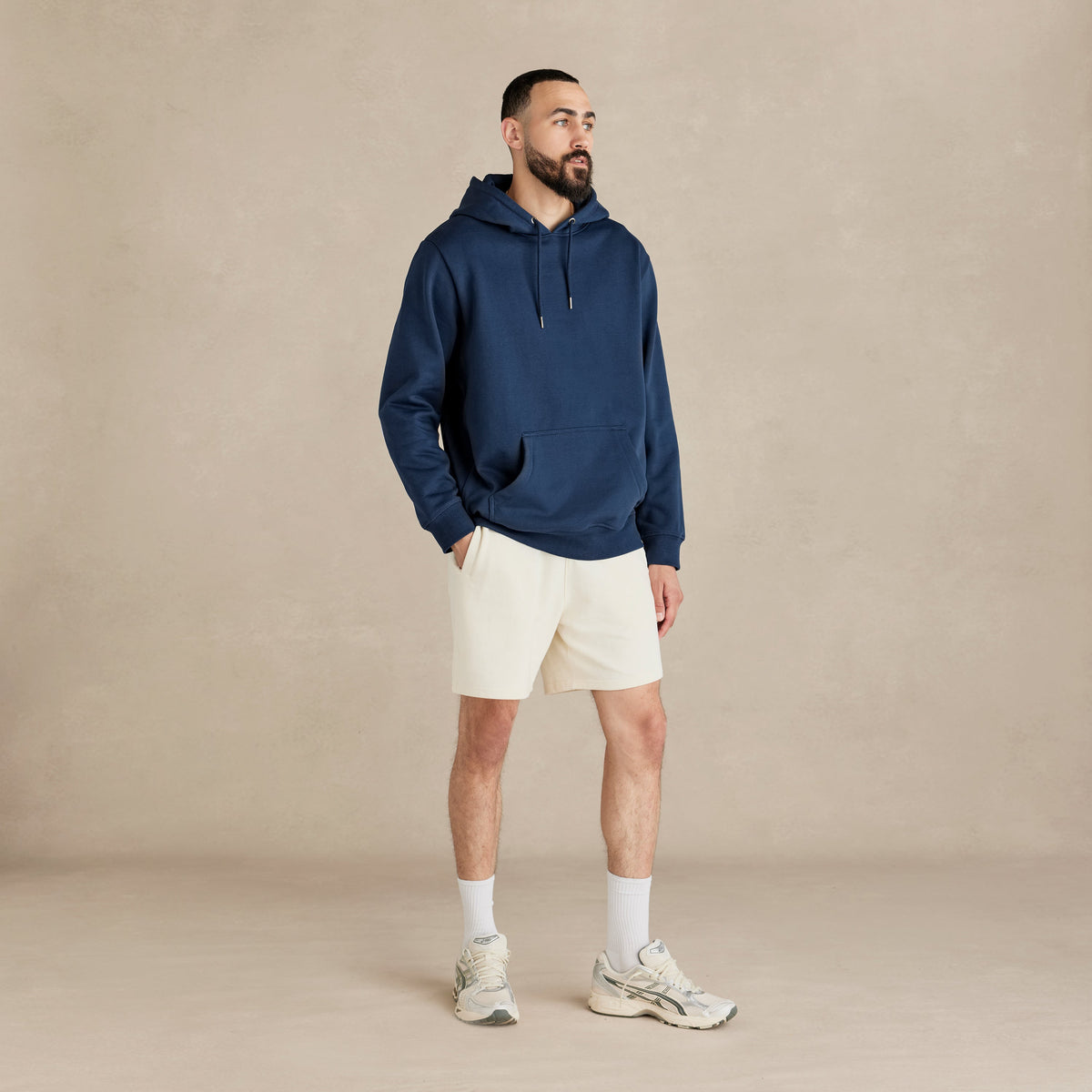 Ocean Navy Heavyweight Brushed Pullover Hoodie